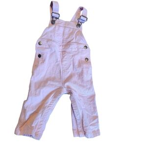 Hanna Anderssen Girl Pink Corduroy Overall Jumper 12-18 Months Snap Closures